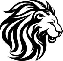 Lion, Minimalist and Simple Silhouette - illustration vector