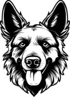 German Shepherd - High Quality Logo - illustration ideal for T-shirt graphic vector