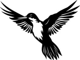 colibrí, minimalista y sencillo silueta - ilustración vector