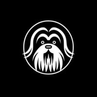 shih tzu, minimalista y sencillo silueta - ilustración vector