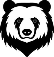 oso - minimalista y plano logo - ilustración vector