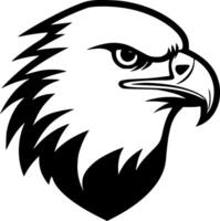 Eagle - Black and White Isolated Icon - illustration vector