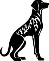 Dalmatian, Minimalist and Simple Silhouette - illustration vector