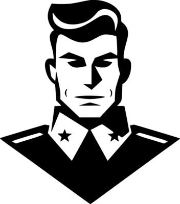 Military, Minimalist and Simple Silhouette - illustration