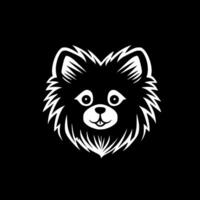 Pomeranian - Minimalist and Flat Logo - illustration vector