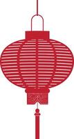 asian chinese traditional lantern red color only vector