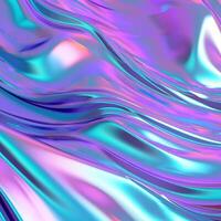 Glossy holographic texture background photo