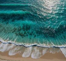 waves on the beach photo