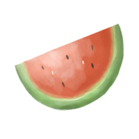 Hand zeichnen Aquarell Wassermelone png