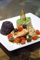 Fish duet with Malfitano sauce photo