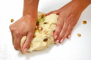 delicious artisan breads on plate photo