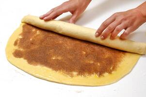 delicious artisan breads on plate photo