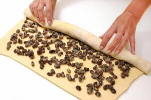 delicious artisan breads on plate photo