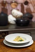 Macaroni alla Chitarra with butter and sage photo
