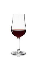 glass of port wine on white background photo