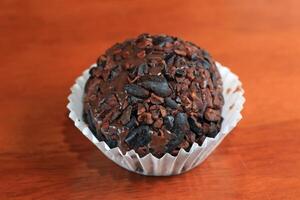 brigadeiro hecho con cacao frijol a bar en Belem hacer paraca foto