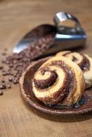 Chocolate cinnamon roll photo