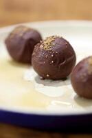 native bee honey truffle with 42 percent cocoa photo