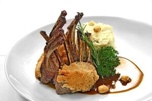 rack of lamb with almond crust photo