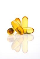 pills with fish oil, the famous omega 3 that is good for your health photo