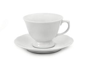 beautiful cup for coffee on white background photo