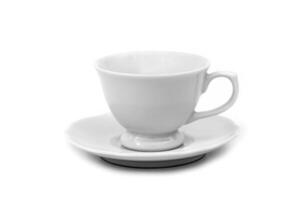 beautiful cup for coffee on white background photo