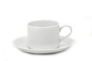 beautiful cup for coffee on white background photo