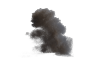 Battle ship muzzle flash on transparent background png