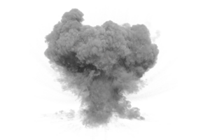 Artillery explosion on transparent background png