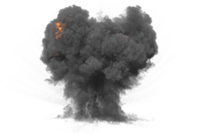 Artillerie Explosion auf transparent Hintergrund png