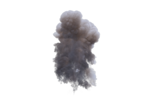 Cannon explosion on transparent background png