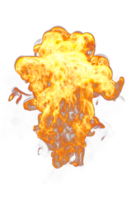 Fire flames looped on transparency background png