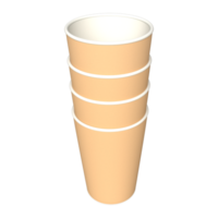 3D Realistic Paper Cup Mockup - Elevating Your Brand in Three Dimensions png