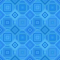Blue geometric diagonal square tile mosaic pattern background - floor design vector