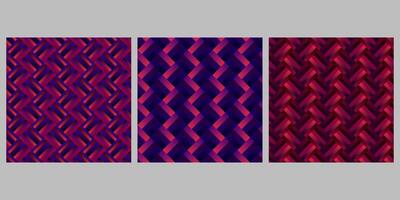 Geometrical gradient seamless abstract stripe pattern background set vector
