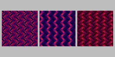 Geometrical gradient seamless abstract stripe pattern background set vector