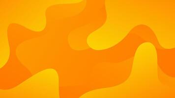 Abstract orange liquid background, orange gradient dynamic wallpaper with fluid wave shapes. Suitable for banners, sales templates, events, ads, web, and pages vector