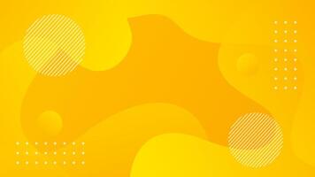 Orange-yellow gradient abstract liquid background, yellow dynamic wallpaper with geometric shapes. Suitable for templates, sales banners, events, ads, web, and pages vector