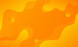 Abstract orange liquid background, orange gradient dynamic wallpaper with fluid wave shapes. Suitable for banners, sales templates, events, ads, web, and pages vector