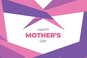 Happy Mothers Day Colourful Shape Abstract Background vector