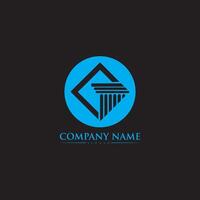 C lawyer logo design inspiration. letter template design for brand. vector