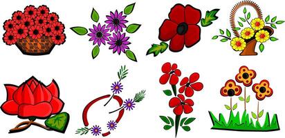 Beautiful Flower Pack vector