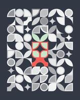 Geometric shapes pattern background. vector