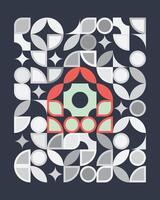 Geometric shapes pattern background. vector