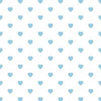 Cute Blue White Heart Seamless Pattern Background vector
