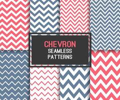Colorful Chevron Seamless Pattern Background Set vector