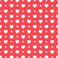 Red White Heart Pattern Background Decorative Print Wrapping Illustration vector