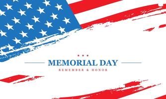 Memorial Day Background Design. vector