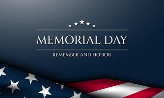 Memorial Day Background Design. vector