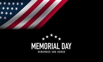 Memorial Day Background Design. vector